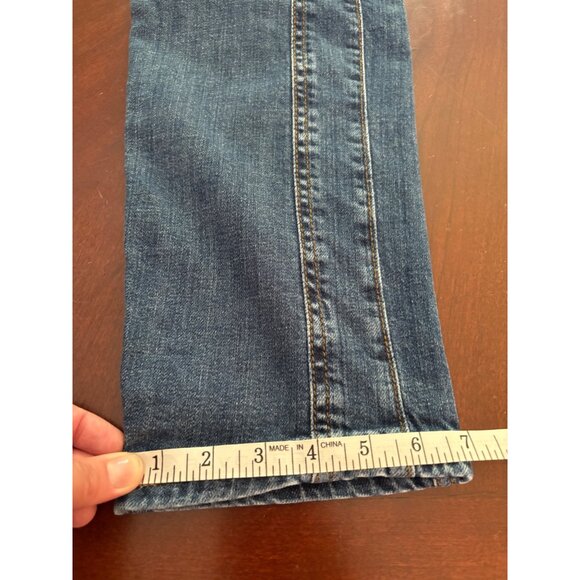 Anthropologie Pilcro The Wanderer Casual Utility Patchwork Jeans Size 26 Tall - Picture 9 of 13